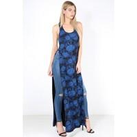 agatha racer side slit maxi dress