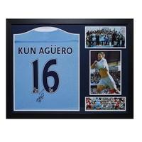 aguero signed manchester city 2012 shirt