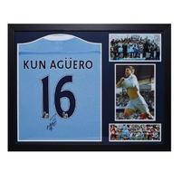 aguero signed manchester city 2012 shirt