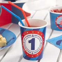 Ahoy There 1st Birthday Paper Party Cups