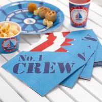 Ahoy There 1st Birthday Paper Party Napkins