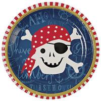 Ahoy There Pirate Paper Party Plates