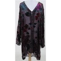 ah exclusive sizel purple devore evening coat