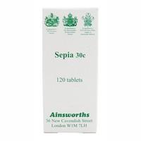 Ainsworths Sepia 30C Homoeopathic Rem 120 tablet