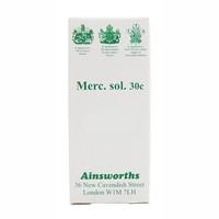 ainsworths merc sol 30c homoeopathic rem 120 tablet