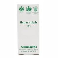 Ainsworths Hepar Sulph 30C Homoeopathic 120 tablet