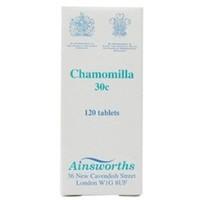Ainsworths Chamomilla 30C Homoeopathic 120 tablet