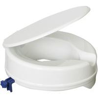 Aidapt 4 inch Senator Raised Toilet Seat with Lid (Eligible for VAT relief in the UK)