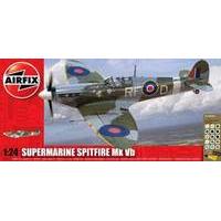 Airfix A50141 Battle of Britain Memorial Flight Supermarine Spitfire MkVb 1:24 Scale Plastic Model Gift Set