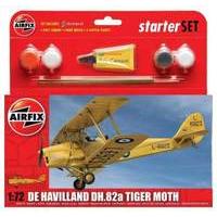 airfix 172 scale de havilland dh82a tiger moth starter set