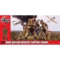 airfix wwii british infantry support set 132 scale series 4 plastic fi ...