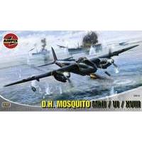 Airfix De Havilland Mosquito FBVI/ NF II/Mk XVIII 1:72 Scale Series 3 Plastic Model Kit