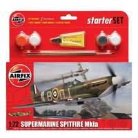 airfix supermarine spitfire mkia 172 scale model small starter set