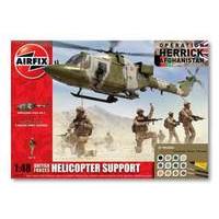 Airfix Operation Herrick British Forces-Helicopter Support Group 1:48 Scale Diorama Set