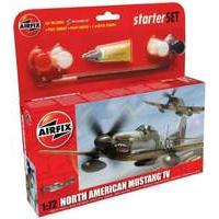 Airfix North American P-51D Mustang 1:72 Scale Model Small Starter Set