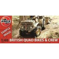airfix 148 british quad bikes and crew classic model kit