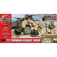airfix 148 british forces forward assault group gift model set