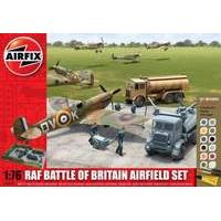 Airfix RAF Battle of Britain Airfield 1:76 Scale Diorama with Paint Glue and Brushes