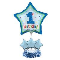 air filled balloons centrepiece kit 1st birthday boy