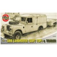 Airfix LWB Landrover (Soft Top) & Trailer (02322)