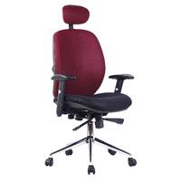 Airgonomix High Back Chair with Headrest Wine