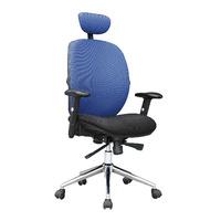 Airgonomix High Back Chair with Headrest Blue