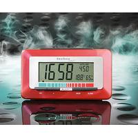 Air Quality Carbon Dioxide Monitor Clock, Radio Control, Red