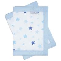 Airwrap 2 Sided Cot Protector-Blue Stars