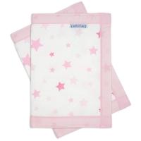 Airwrap 2 Sided Cot Protector-Pink Stars