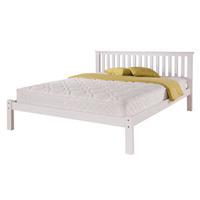 Airsprung Beds Napoli White 5FT Kingsize Wooden Bedstead