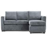 Ainsley Fabric Corner Sofa Silver