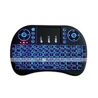 Air Mouse Keyboard Backlit Flying Squirrels I8 2.4GHz Wireless for Android TV Box and PC with Touchpad