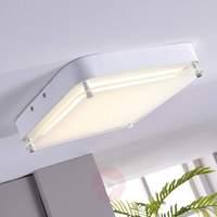 Aija LED ceiling lamp, partly-satinised shade