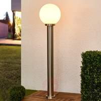 aiven path light with a spherical lampshade