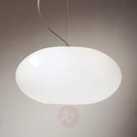 AIH - puristic pendant light 28 cm white lustrous