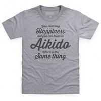 aikido happiness kids t shirt