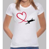 Airplane heart love