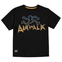 airwalk logo 2 t shirt junior boys