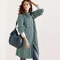 Aine Merino Wool Long Cardigan