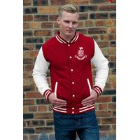 Airdrieonians Official Baseball Jacket (Red)