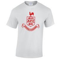 airdrieonians core logo t shirt white kids