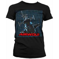 airwolf pattern womens t shirt