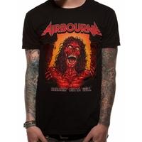 Airbourne - Breaking Outta Hell Skeleton Men\'s X-Large T-Shirt - Black