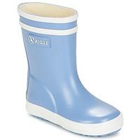 aigle baby flac girlss childrens wellington boots in blue
