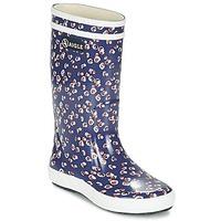 aigle lolly pop kid girlss childrens wellington boots in blue