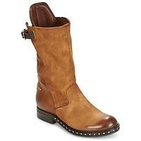 airstep as98 studs buckle womens high boots in brown