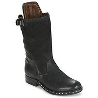 airstep as98 studs buckle womens high boots in black