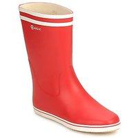 aigle malouine womens wellington boots in red