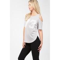 AIRTEX FRONT NUMBER COLD SHOULDER TOP