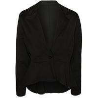 Aimee Plain Peplum Jacket - Black